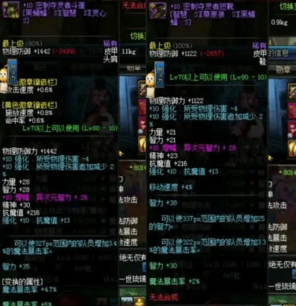 游戏攻略🔥dnf肩膀回血量排行，哪个肩饰回血效果最强？