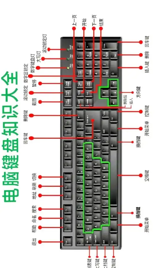 电脑基础知识💻键盘功能全解析：全面了解电脑键盘功能基础知识及常见应用